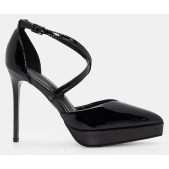 γόβες μυτερές με χιαστί λουράκια  σε προσφορά