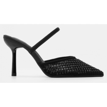 mules μυτερά με δίχτυ - μαύρο σε προσφορά