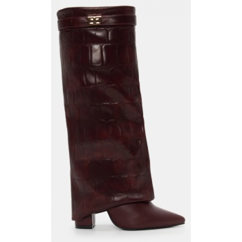 μπότες με εφέ αναδιπλούμενης φάσας  σε προσφορά