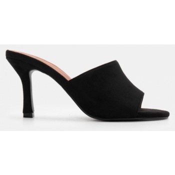 mules με φαρδιά φάσα - μαύρο σε προσφορά