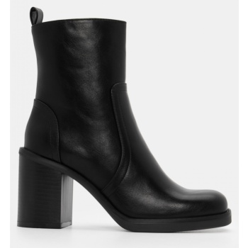 μποτάκια αστραγάλου με ραφές - μαύρο σε προσφορά