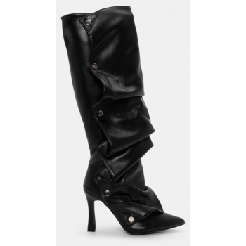 μπότες με εφέ αναδιπλούμενης φάσας  σε προσφορά