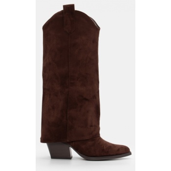 μπότες cowboy με εφέ αναδιπλούμενης σε προσφορά