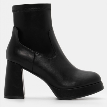 μποτάκια κάλτσα με φιάπα & τακούνι  σε προσφορά