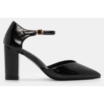 γόβες μυτερές με μπαρέτα - μαύρο σε προσφορά