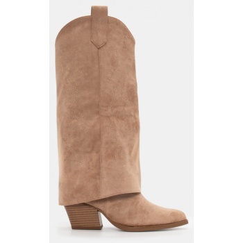 μπότες cowboy με εφέ αναδιπλούμενης σε προσφορά