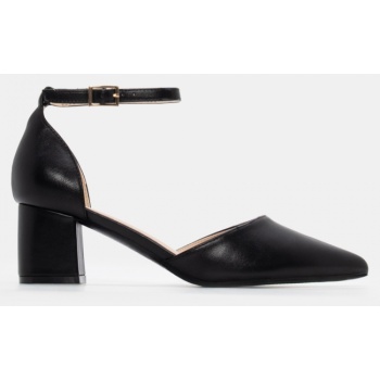 γόβες μυτερές με μπαρέτα - μαύρο σε προσφορά