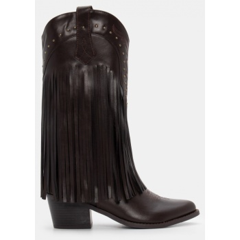 μπότες cowboy με διακοσμητικά κρόσσια  σε προσφορά