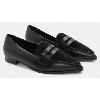 μοκασίνια μυτερά - μαύρο σε προσφορά