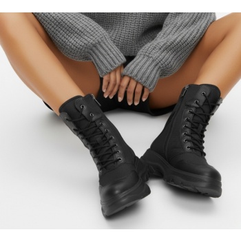 αρβυλάκια με τρακτερωτή σόλα - μαύρο σε προσφορά