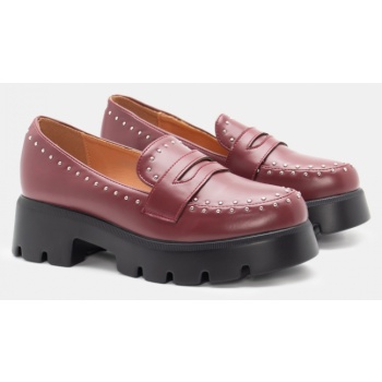 μοκασίνια με τρουκς - μπορντό σε προσφορά