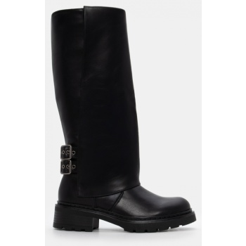 μπότες με εφέ αναδιπλούμενης φάσας  σε προσφορά