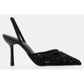 γόβες μυτερές με λάστιχο - μαύρο σε προσφορά