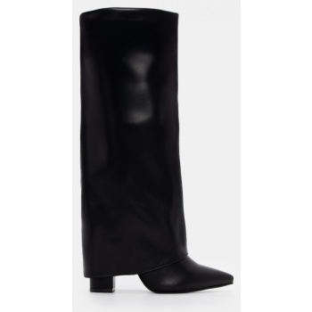 μπότες με εφέ αναδιπλούμενης φάσας  σε προσφορά