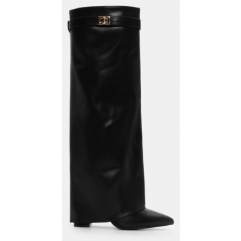 μπότες μυτερές με εφέ αναδιπλούμενης σε προσφορά