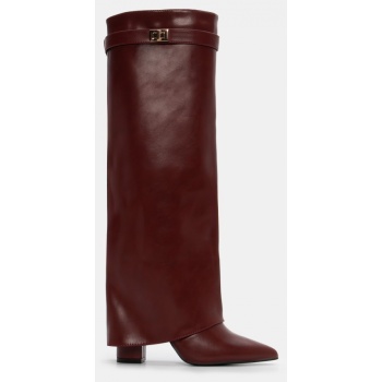 μπότες μυτερές με εφέ αναδιπλούμενης σε προσφορά