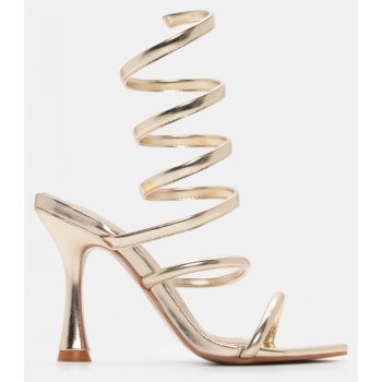 πέδιλα με περιστρεφόμενο λουράκι - χρυσό σε προσφορά