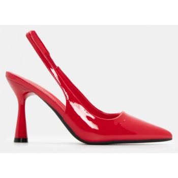 γόβες μυτερές slingback - κόκκινο σε προσφορά