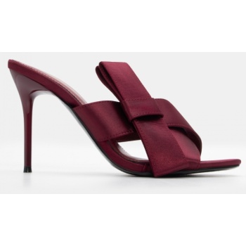 mules με χιαστί λουράκια & φιόγκο  σε προσφορά