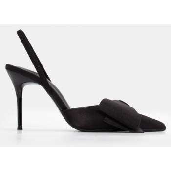 γόβες μυτερές slingback με φιόγκο  σε προσφορά