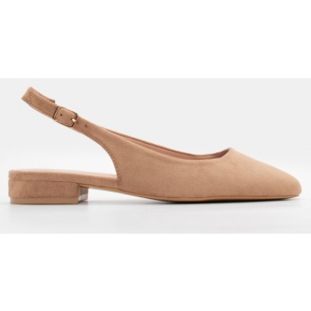 γοβάκια με τόκα - μπεζ-σκούρο σε προσφορά