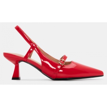 γόβες μυτερές slingback με διακοσμητική σε προσφορά