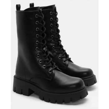 αρβυλάκια με τρακτερωτή σόλα - μαύρο-ματ σε προσφορά