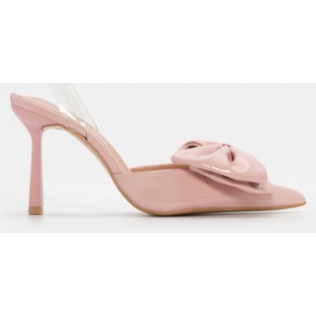 γόβες μυτερές με διάφανο λουράκι  σε προσφορά