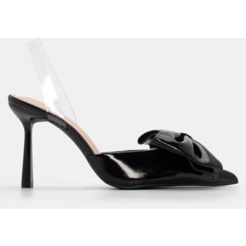 γόβες μυτερές με διάφανο λουράκι  σε προσφορά