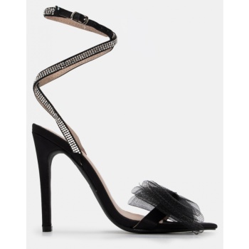 πέδιλα με διακοσμητικό φιόγκο & strass σε προσφορά