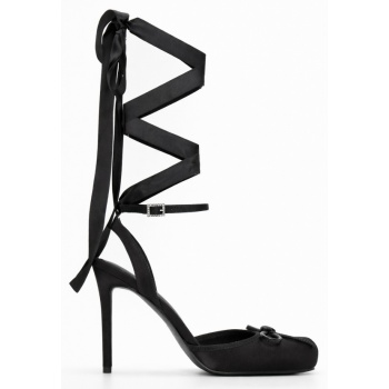 γόβες lace up με διακοσμητικό φιόγκο  σε προσφορά