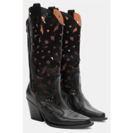  μπότες cowboy με σχέδια - μαύρο