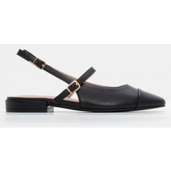 γοβάκια με λουράκι & τόκα - μαύρο σε προσφορά