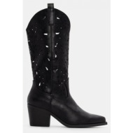  μπότες cowboy με κέντημα - μαύρο