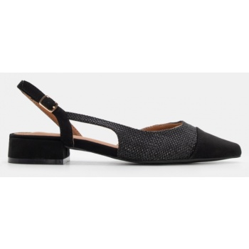 γοβάκια μυτερά σε συνδυασμό υλικών  σε προσφορά