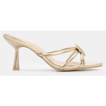 mules με διακοσμητικό κοχύλι - χρυσό σε προσφορά