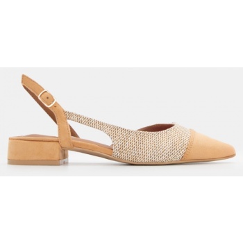 γοβάκια μυτερά σε συνδυασμό υλικών  σε προσφορά