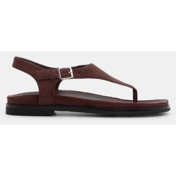 flat σανδάλια με τόκα - καφέ σκούρο σε προσφορά