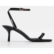  πέδιλα με χιαστί μπαρέτα & τόκα - μαύρο