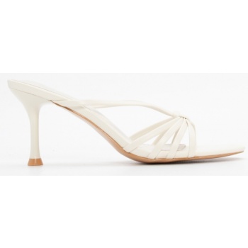 mules με σχέδιο κόμπο - κρεμ σε προσφορά