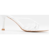  mules με σχέδιο κόμπο - λευκό