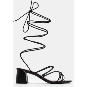 πέδιλα lace up - μαύρο σε προσφορά