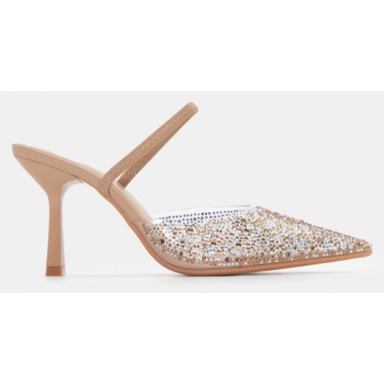 mules με διαφάνεια από strass & λάστιχο σε προσφορά