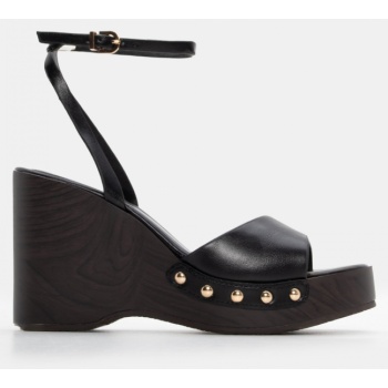 πλατφόρμα clogs με μπαρέτα - μαύρο σε προσφορά