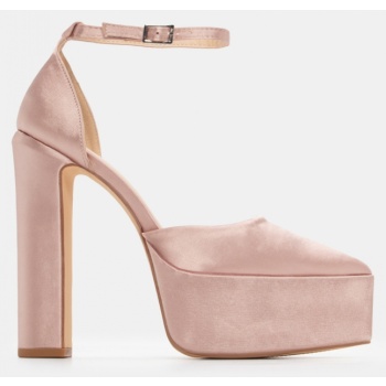 γόβες μυτερές με μπαρέτα & φιάπα  σε προσφορά