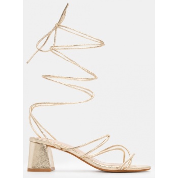 πέδιλα lace up - χρυσό σε προσφορά