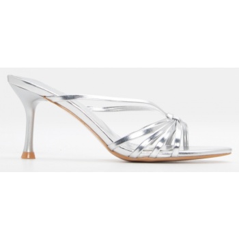 mules με σχέδιο κόμπο - ασημί σε προσφορά