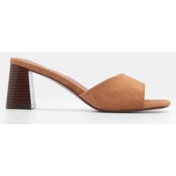 mules μονόχρωμα - κάμελ σε προσφορά