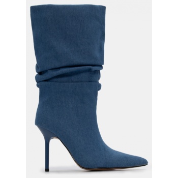 μπότες jean με σούρες - μπλε σε προσφορά