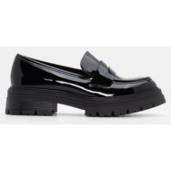  μοκασίνια με τρακτερωτή σόλα - μαύρο